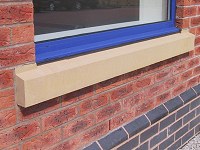 Cills installed in brickwork